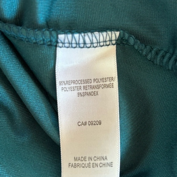 BNWT Cleo size L velvet greenish/blue long-sleeve shirt - Picture 8 of 10